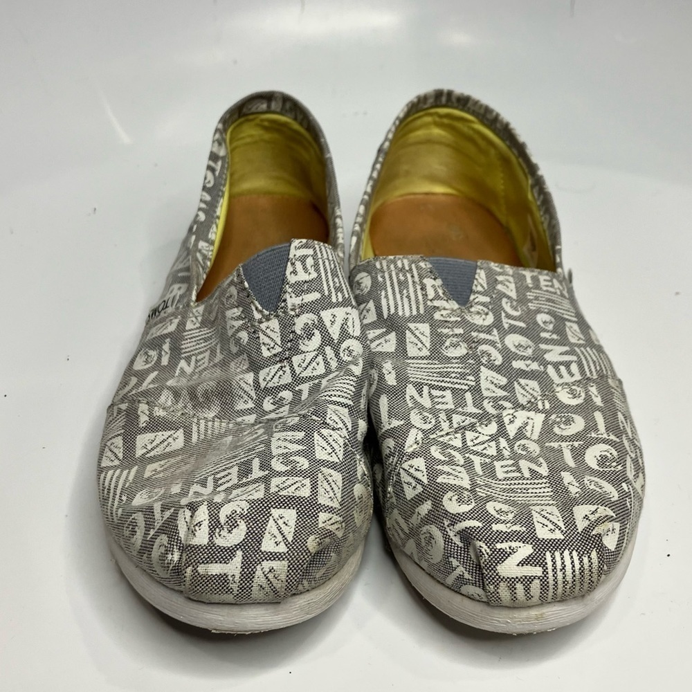 Toms Chambray Ten year anniversary slip on shoes size‎ 8 - Picture 2 of 8